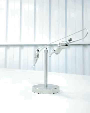 Kreativt balansert fiske modell ornamente
