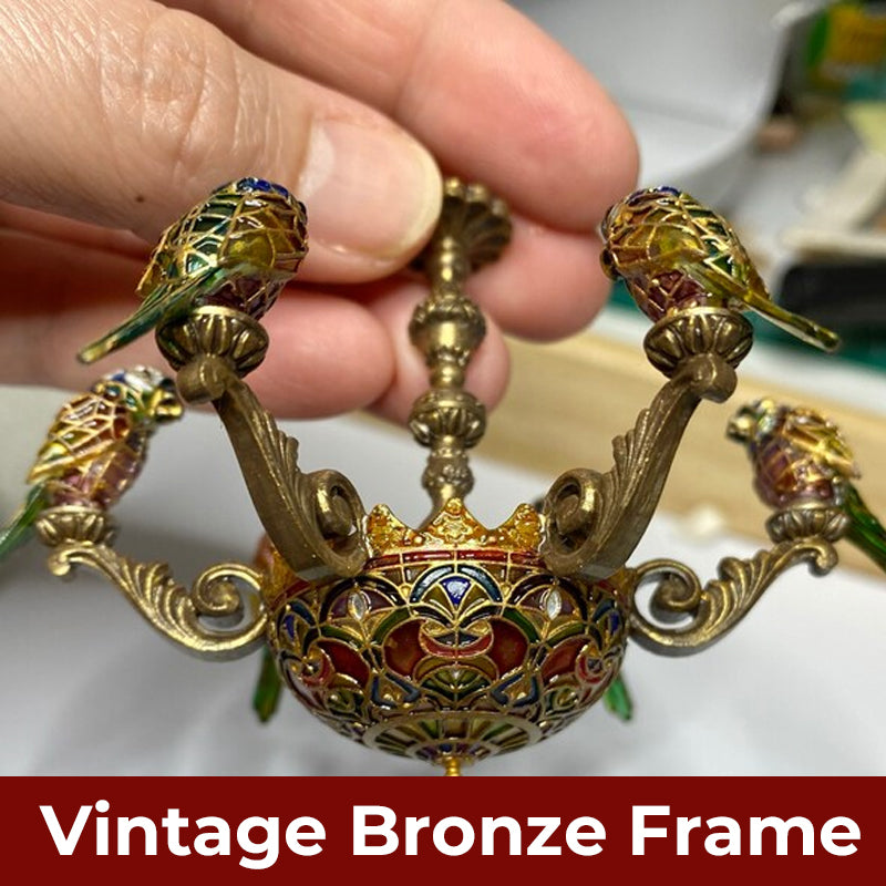 🦜 "Tropical Harmony" papegøyelysekrone - Lys opp tropenes mag