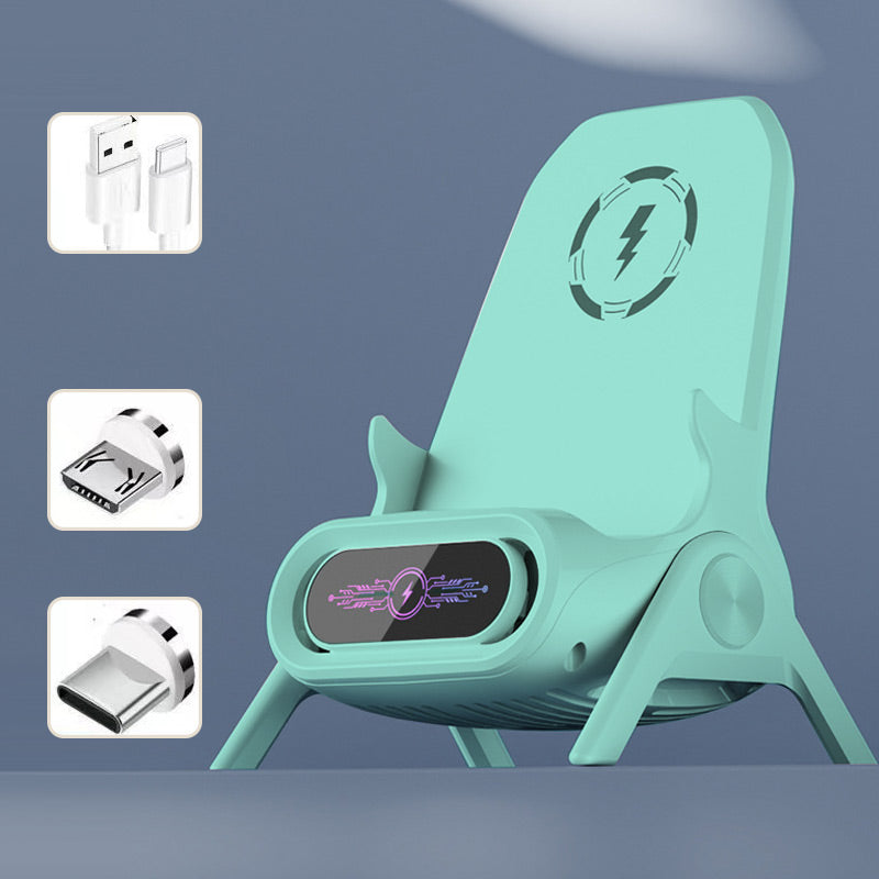 ⏳Begrenset tilbud⏰Multifunksjonell telefonholder med rask trådløs lader📱