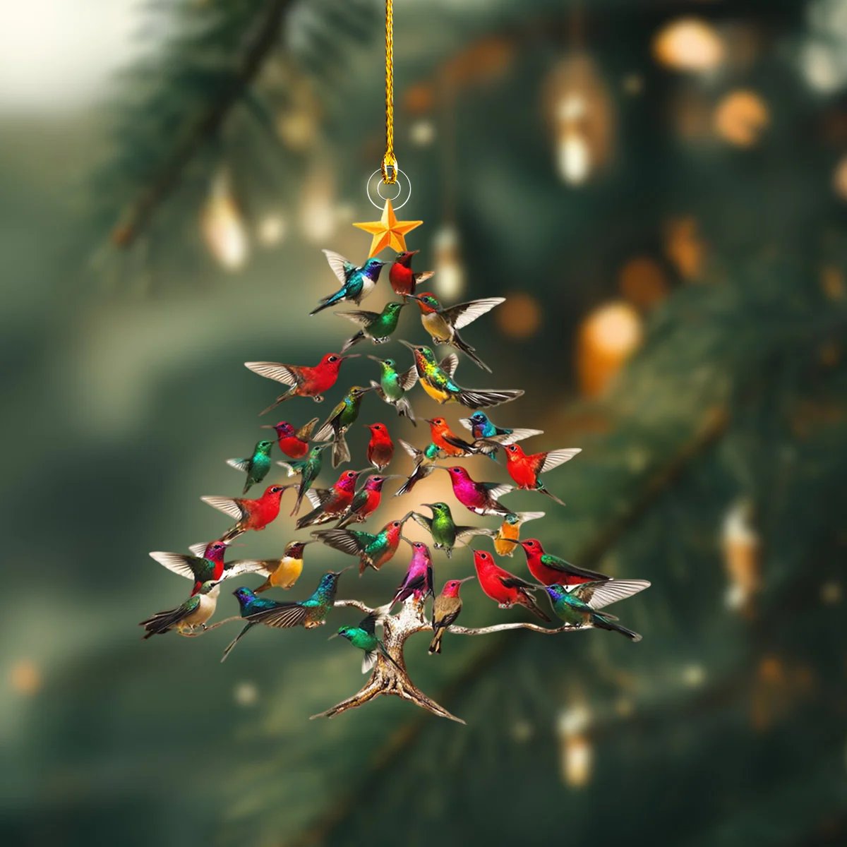 🐦🎄Simulering Fugl Akryl Anheng💠