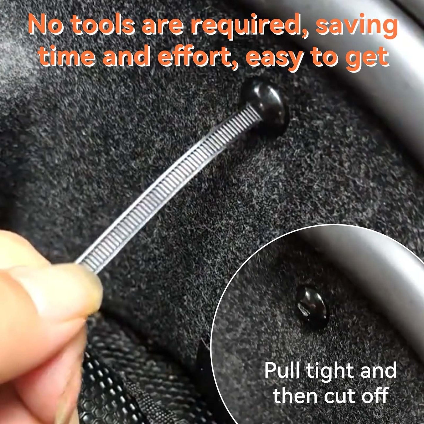 Nylon universal kabelbinder med spenne