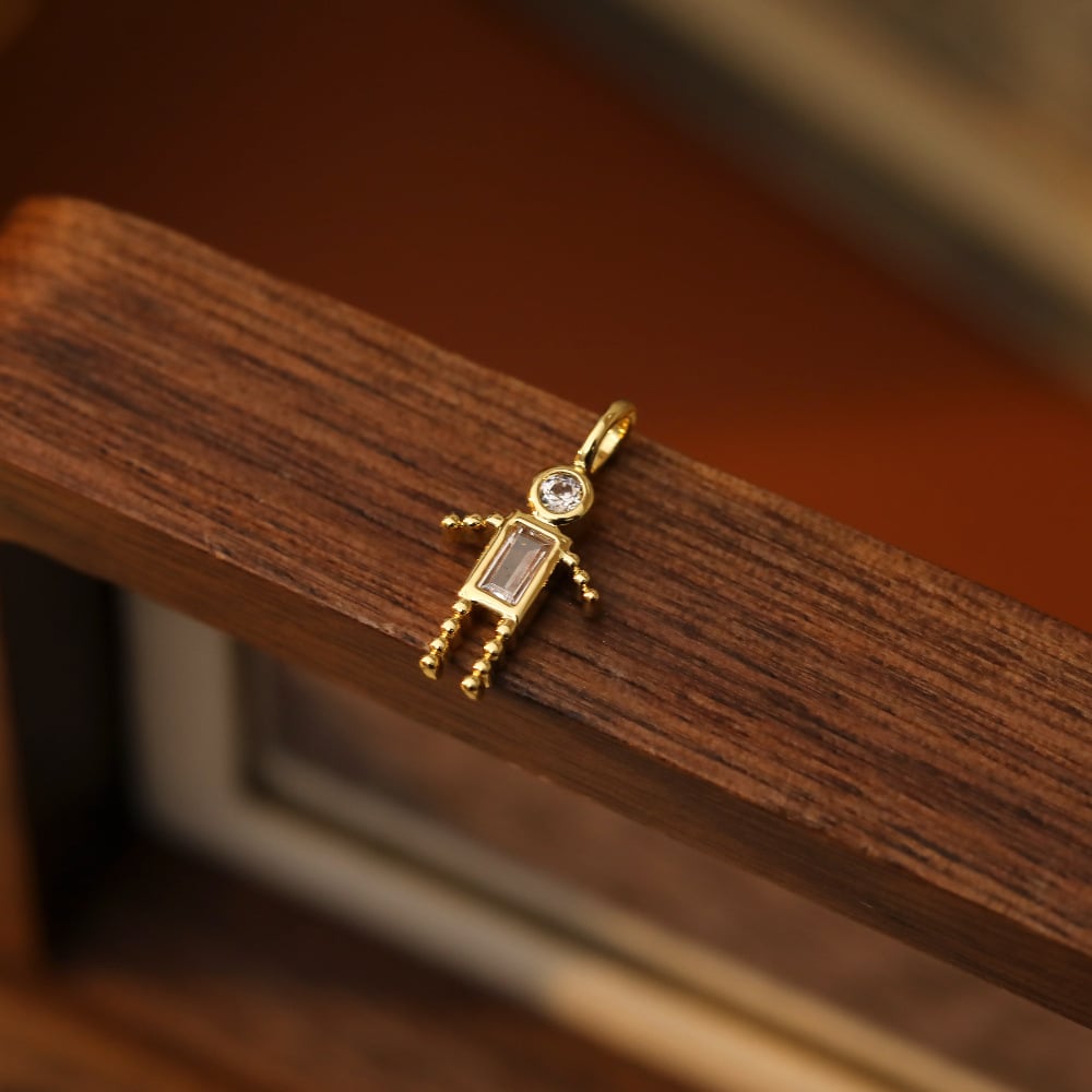 ✨Barnhänge med födelsesten, triangelhalsband för flickor, familjehalsband