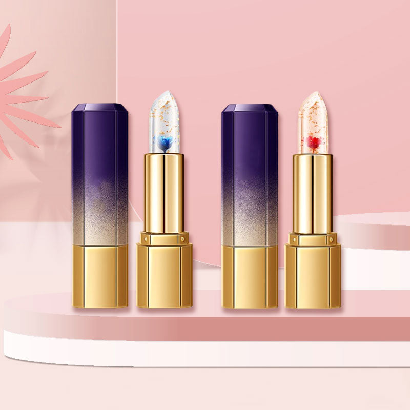 🌸Fargeendrende geléblomst-leppestift💋