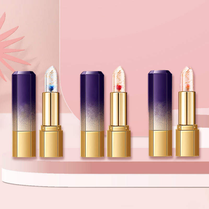 🌸Fargeendrende geléblomst-leppestift💋
