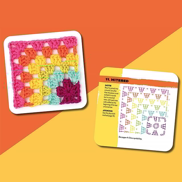 [50 design som kan mikses og matches]The Granny Square Card Deck/The Granny Square Card Deck,Stickmönsteruppsättning