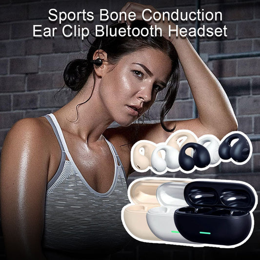 💫Bluetooth-hodesett med øreklips for benledning til sport🎧