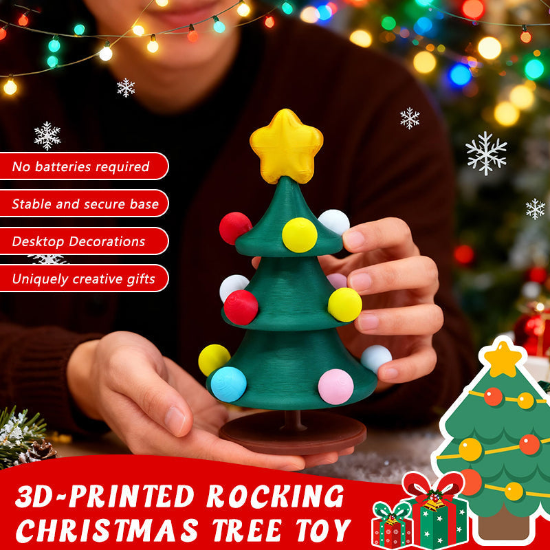 🎄 3D-printet vippende juletre-leke 🎁