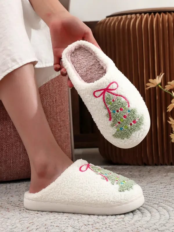 ⏰Julesalg 49 % RABATT🎄Juletøfler I Plysj🎀 - Høst-vintergave