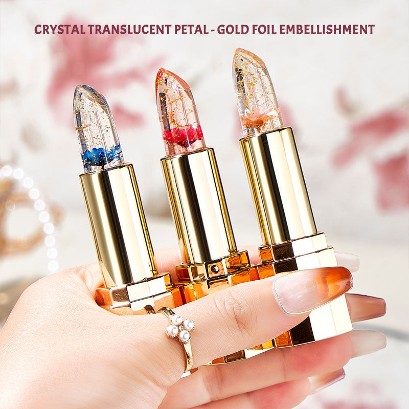 🌸Fargeendrende geléblomst-leppestift💋