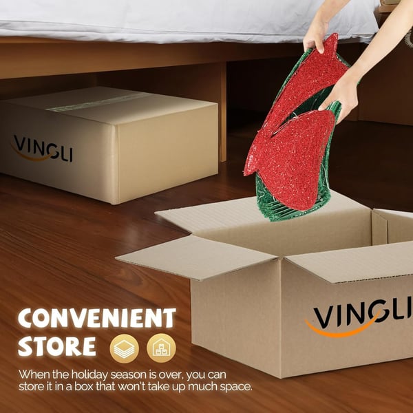 🎀✨opplyst julekrans for utendørs bruk