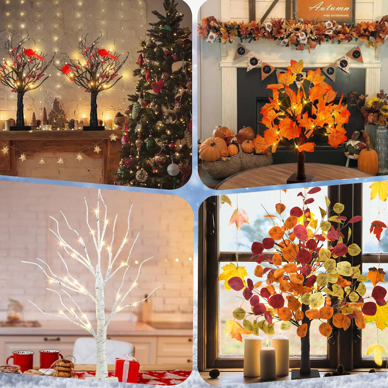 Led kunstig trebelysnin