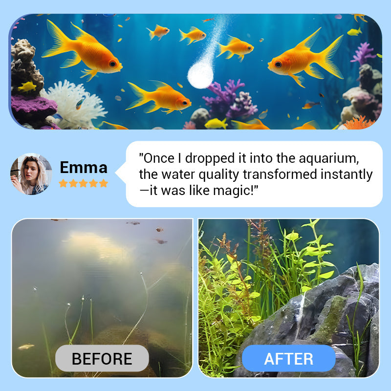 Kraftig tablett for rensing av akvarievann