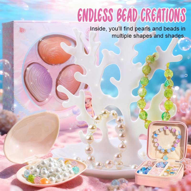 Gaveeske med perler av dyrebare muslinge