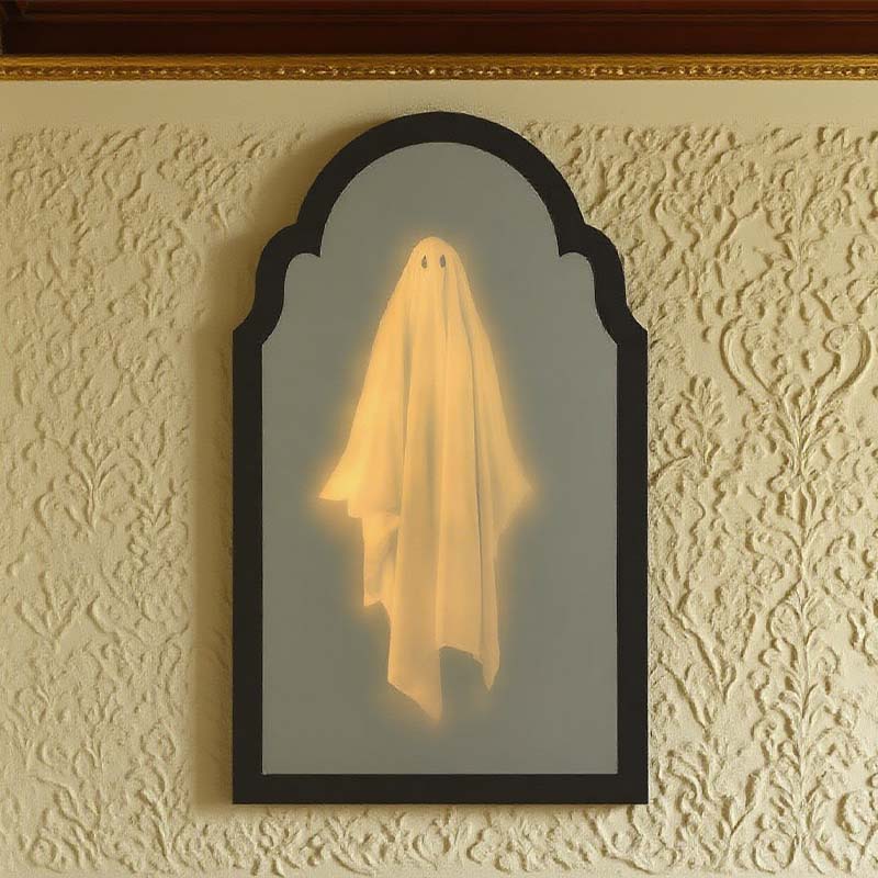 👻Halloween spøkelse holografisk speilornament
