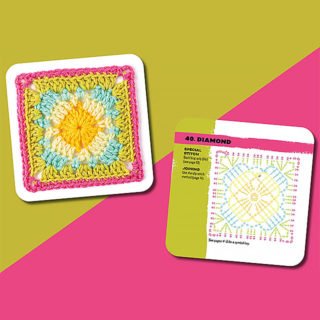 [50 design som kan mikses og matches]The Granny Square Card Deck/The Granny Square Card Deck,Stickmönsteruppsättning