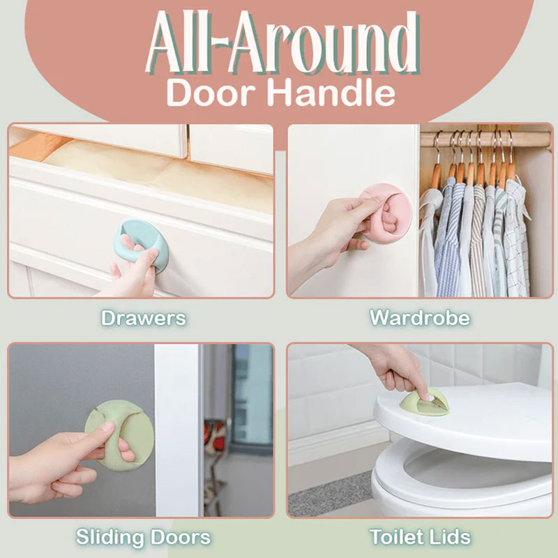 Grepsvennlig, allsidig møbelhåndtak uten bor