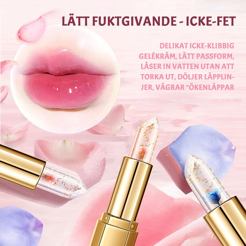 🌸Fargeendrende geléblomst-leppestift💋