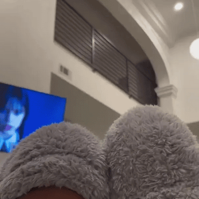 Gåse dun knestrømper til jul