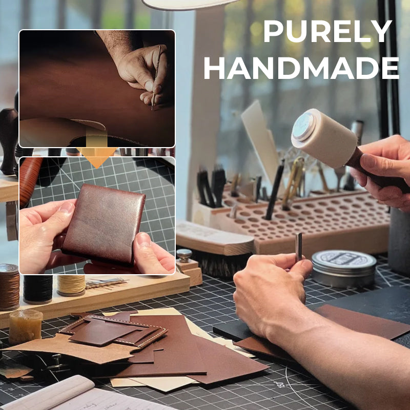 Vintage lommebok i skinn