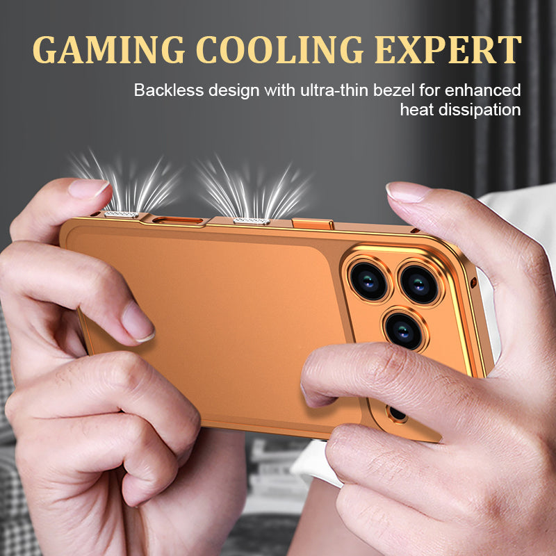 Mobiltelefonveske med ramme i aluminiumslegering med metallinse