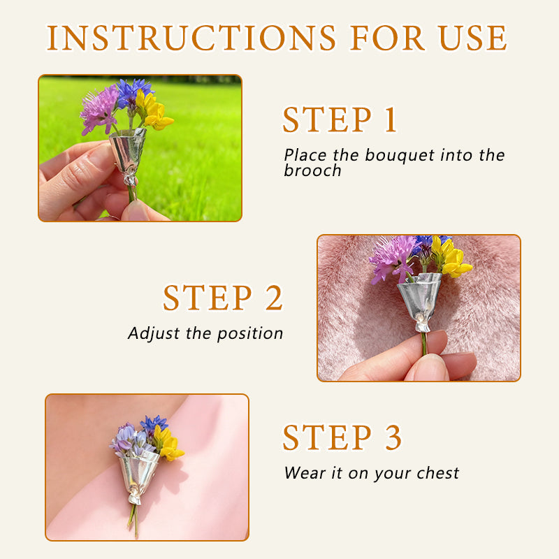 Bærbar blomsterbukett Cli