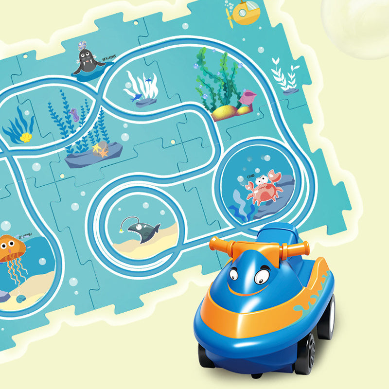 🧩Lekesett med puslespill for barn, Highwa🧩