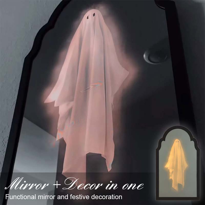 👻Halloween spøkelse holografisk speilornament