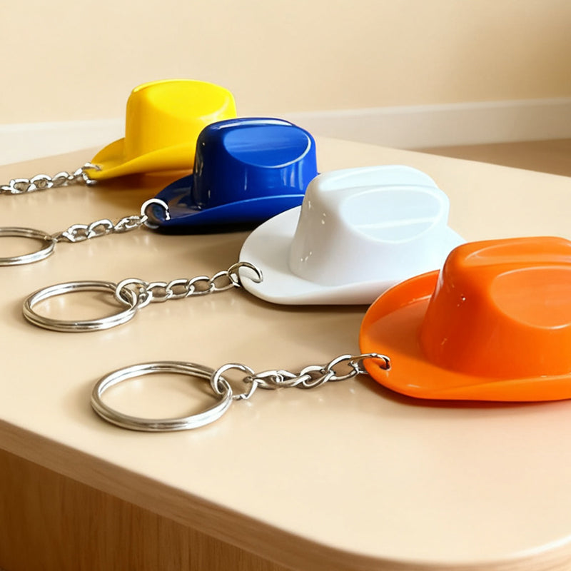 🤠 Cowboyhatt nøkkelring med flaskeåpner - Det ville vesten i lommen!