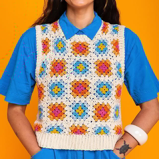 [50 design som kan mikses og matches]The Granny Square Card Deck/The Granny Square Card Deck,Stickmönsteruppsättning