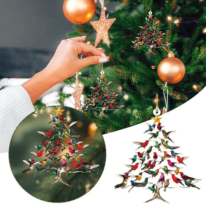 🐦🎄Simulering Fugl Akryl Anheng💠