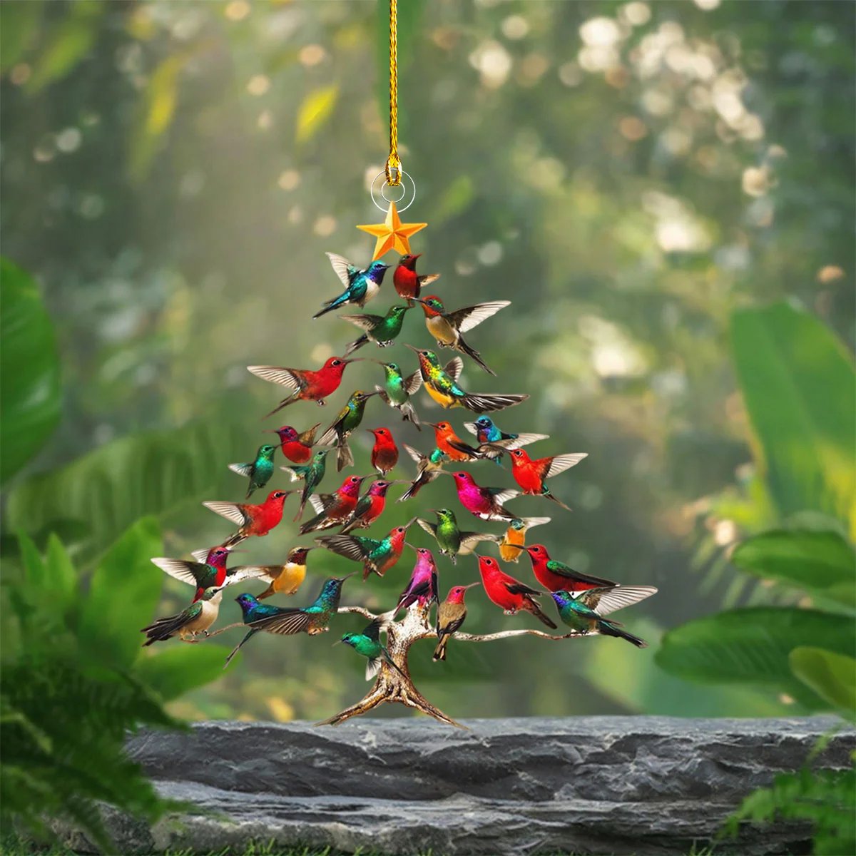 🐦🎄Simulering Fugl Akryl Anheng💠