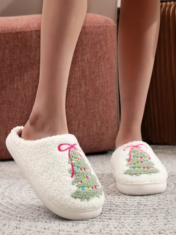 ⏰Julesalg 49 % RABATT🎄Juletøfler I Plysj🎀 - Høst-vintergave