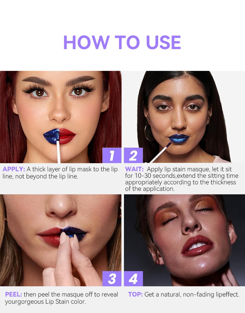 💋 Leppeglans som holder i 24 timer, uten behov for påføring 💄