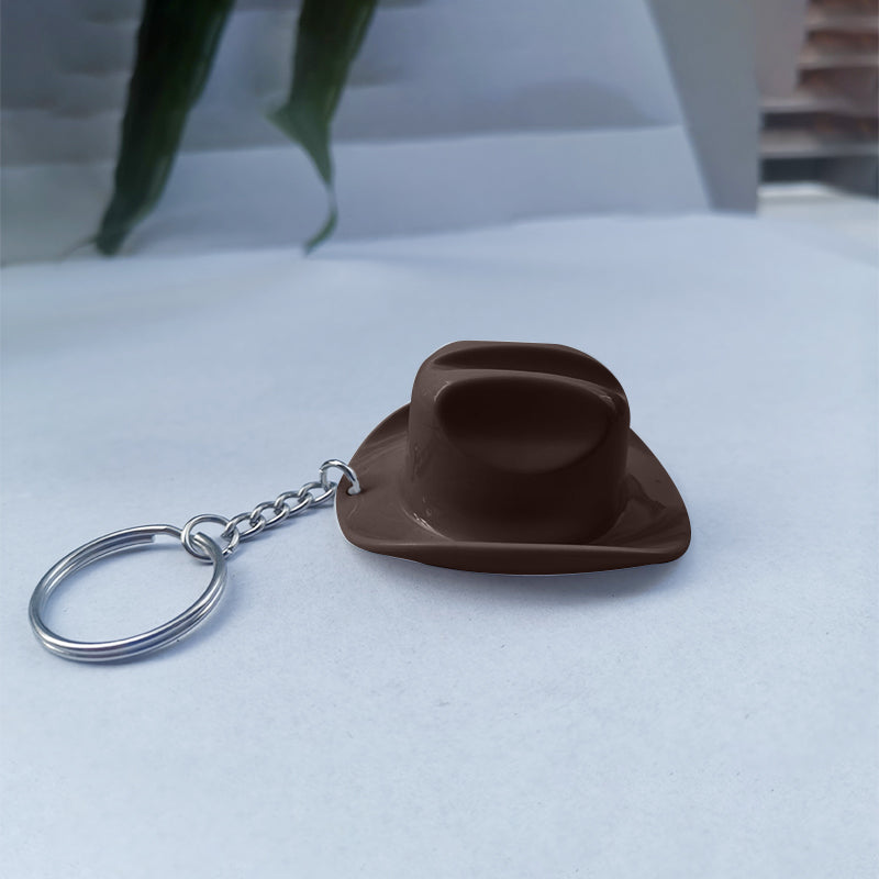 🤠 Cowboyhatt nøkkelring med flaskeåpner - Det ville vesten i lommen!