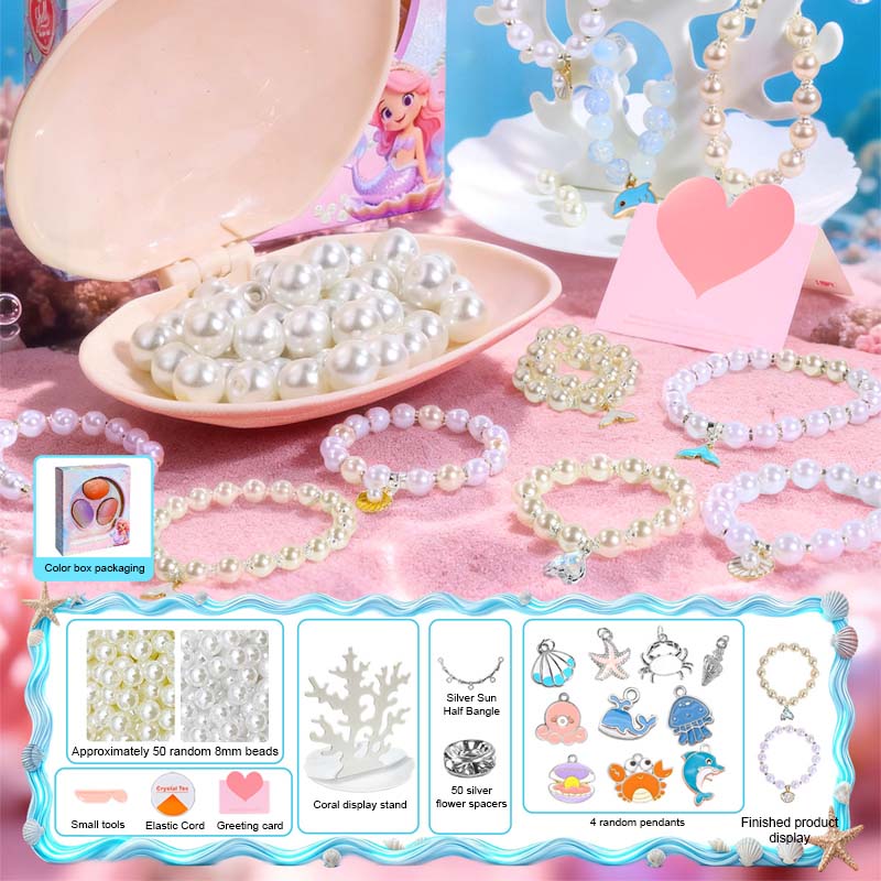 Gaveeske med perler av dyrebare muslinge