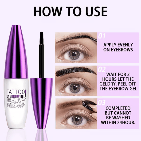 🌟Siste dag Kjøp 1 få 1 gratis🔥Semipermanent tatoveringsgelé for øyenbryn