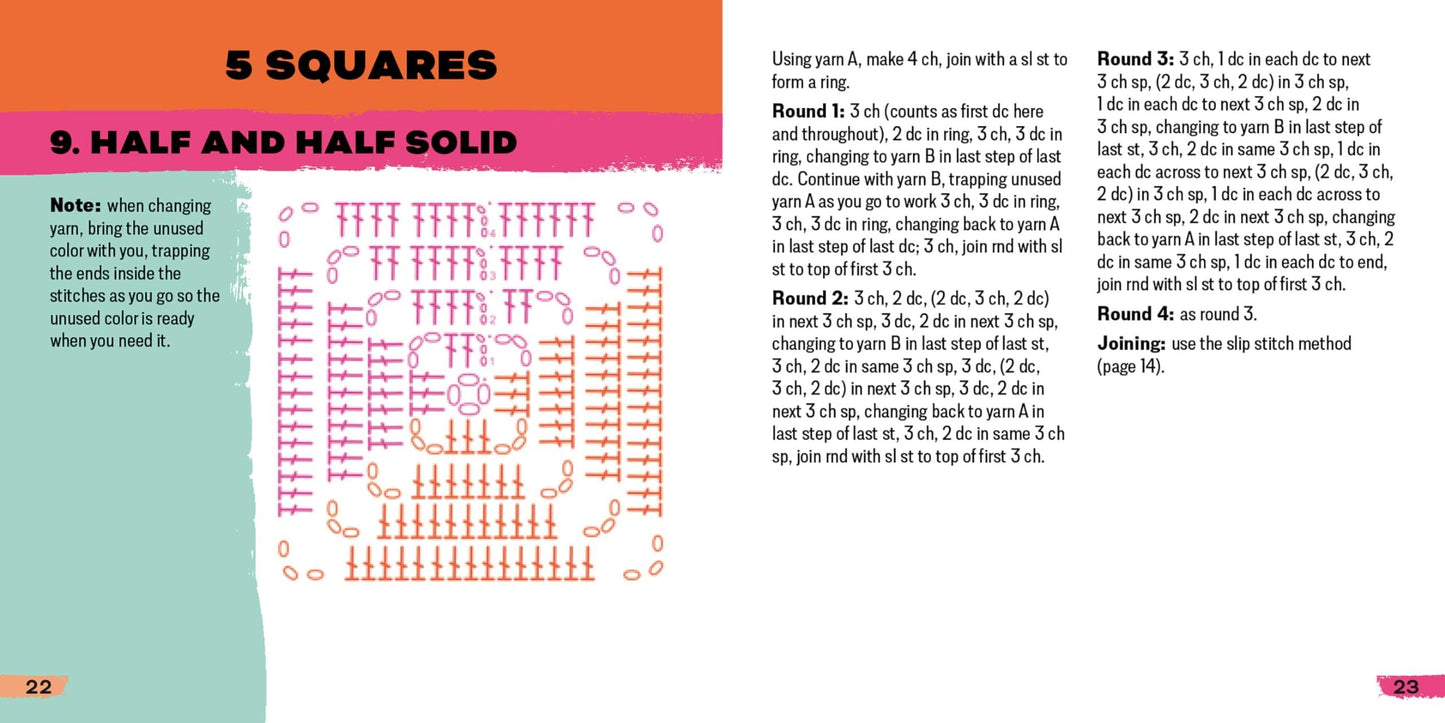 [50 design som kan mikses og matches]The Granny Square Card Deck/The Granny Square Card Deck,Stickmönsteruppsättning
