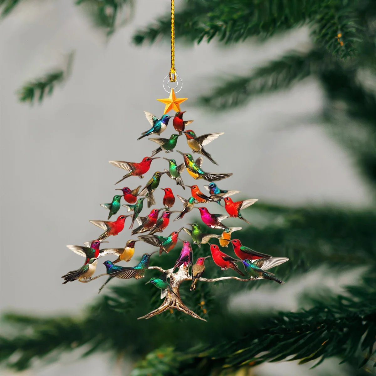 🐦🎄Simulering Fugl Akryl Anheng💠