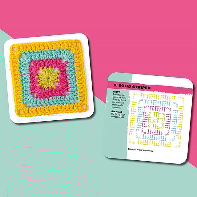 [50 design som kan mikses og matches]The Granny Square Card Deck/The Granny Square Card Deck,Stickmönsteruppsättning