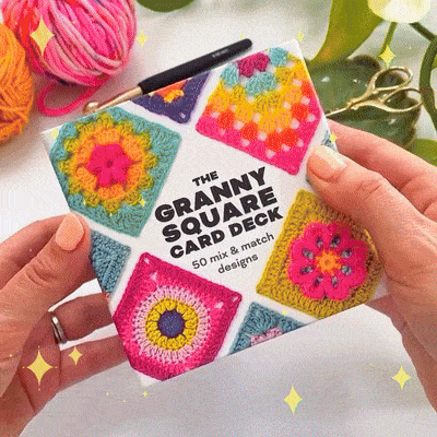 [50 design som kan mikses og matches]The Granny Square Card Deck/The Granny Square Card Deck,Stickmönsteruppsättning