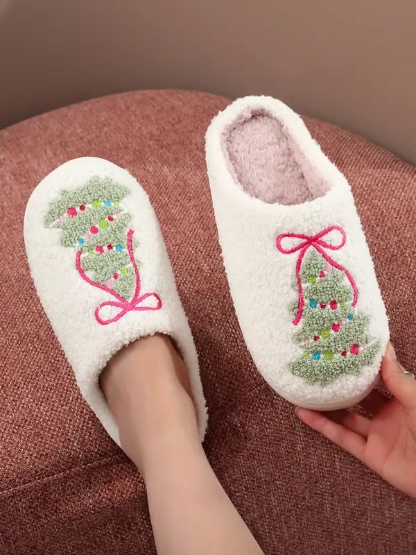 ⏰Julesalg 49 % RABATT🎄Juletøfler I Plysj🎀 - Høst-vintergave