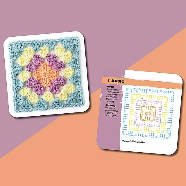 [50 design som kan mikses og matches]The Granny Square Card Deck/The Granny Square Card Deck,Stickmönsteruppsättning