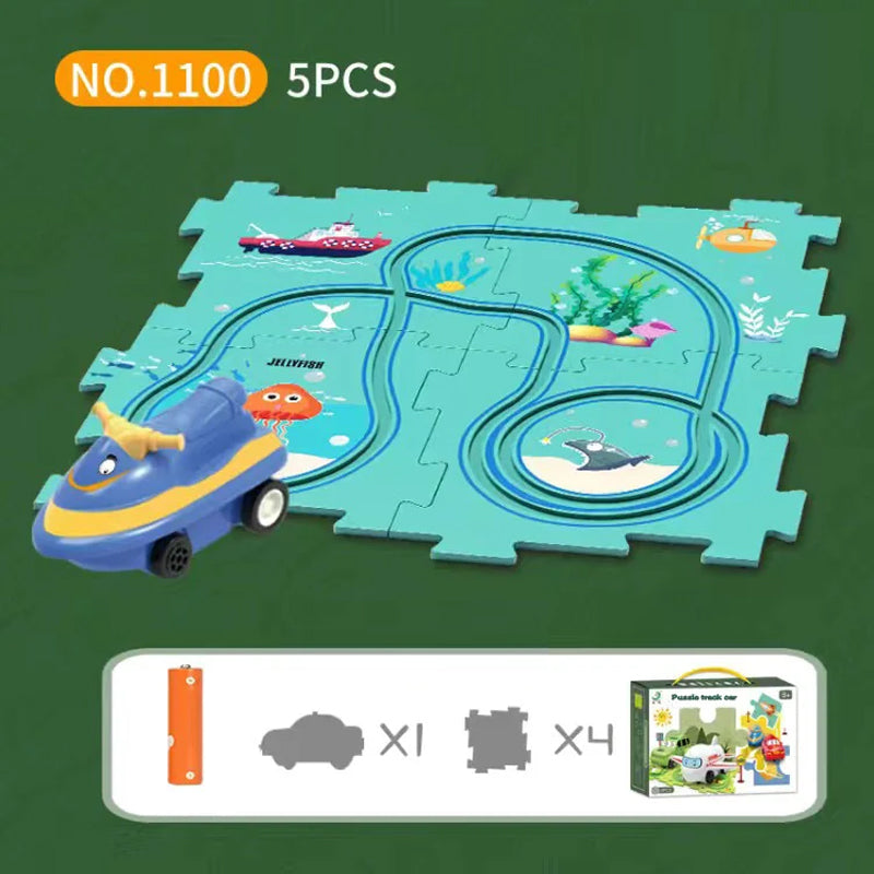 🧩Lekesett med puslespill for barn, Highwa🧩