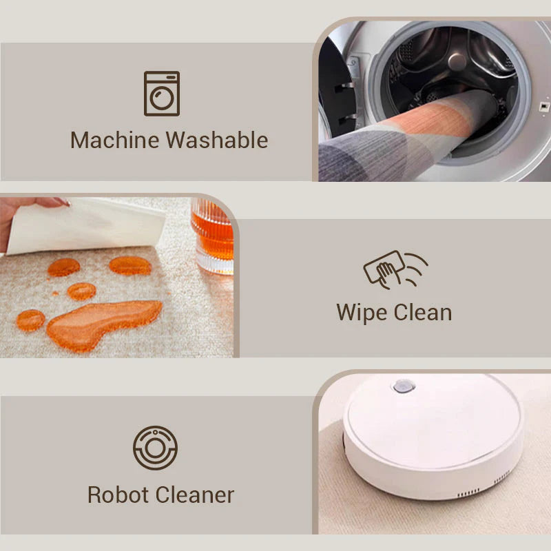 🥳 Luksus flekkavvisende teppe